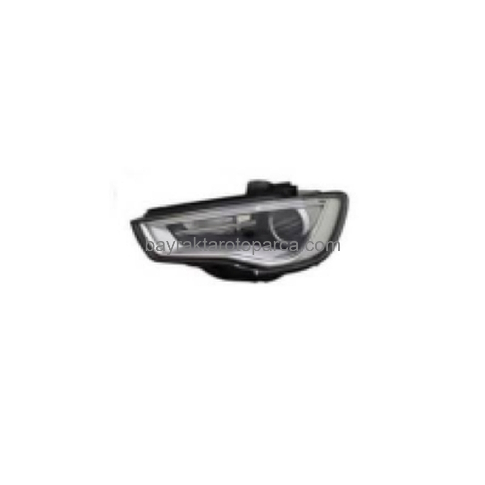 Audi A3 Ön Far Elektrikli  Motor Krom Ledli Xen Tip Sol 2013-2016