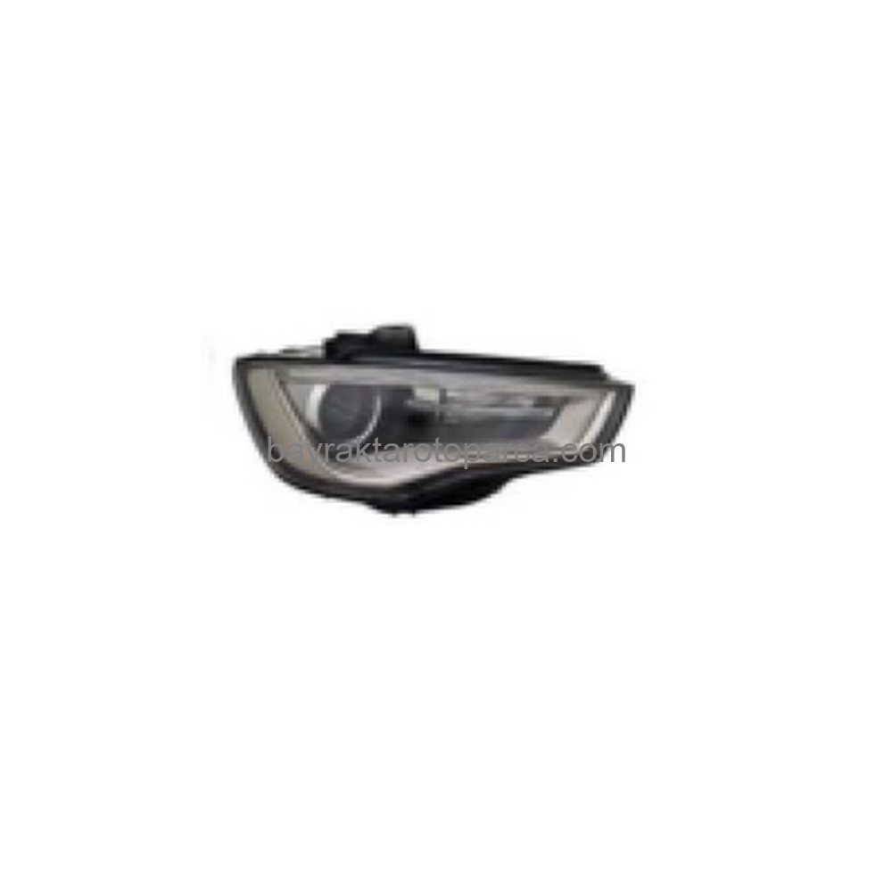 Audi A3 Ön Far Elektrikli  Motor Siyah Ledli Xen Tip Sağ 2013-2016