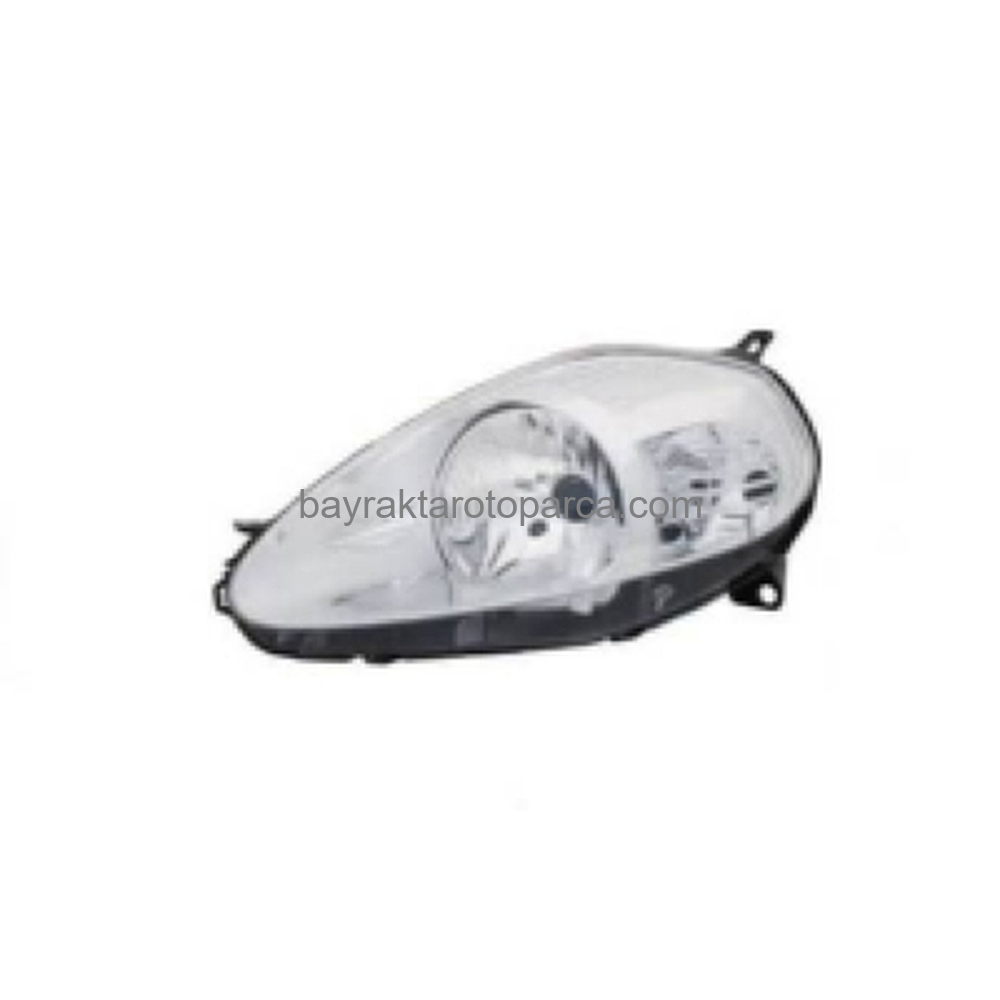 Fiat Grande Punto Ön Far Elektrikli Mot Krom Mor Soket Uyumlu Sol 2008-2009