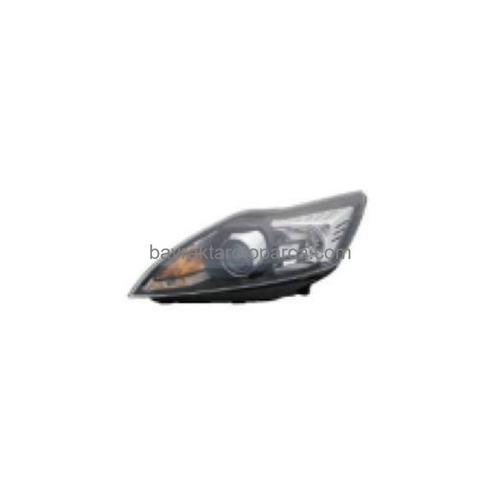 Ford Focus Ön Far Elektrikli Motorlu Mercekli Siyah Sol 2008-2010