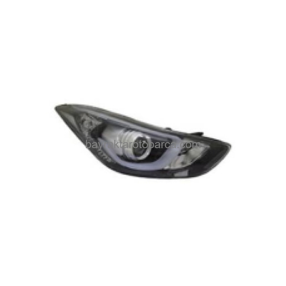 Hyundai Elantra Ön Far Elektrikli Motor Mercekli Ledli   Sağ  2014-2015