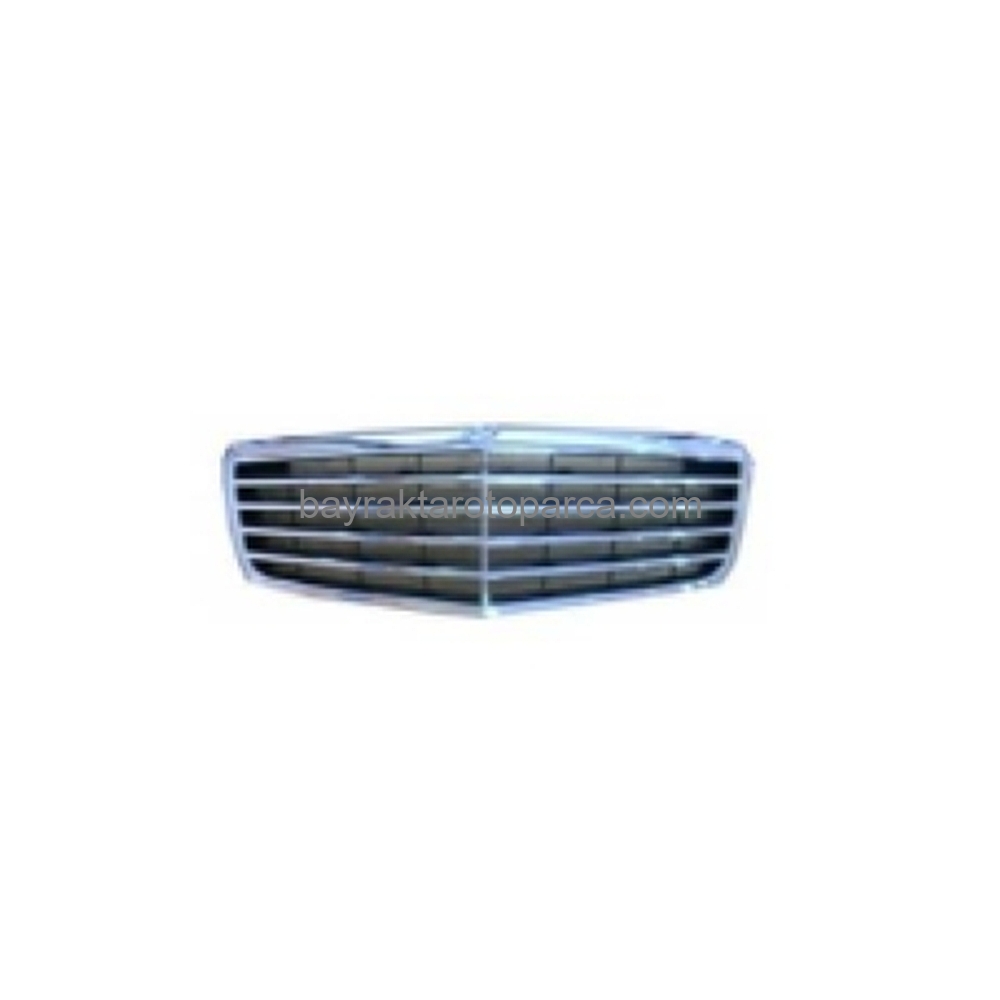 Mercedes W211 Ön Panjur Krom Siyah 9 Kşklı 2007-