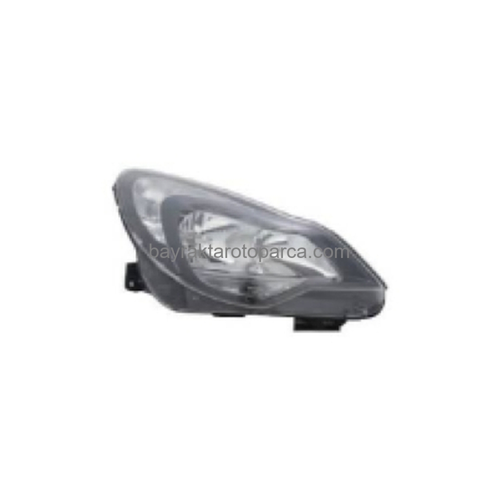 Opel Corsa Ön Far Siyah Hatchback Elektrikli Motor Sağ 2011-