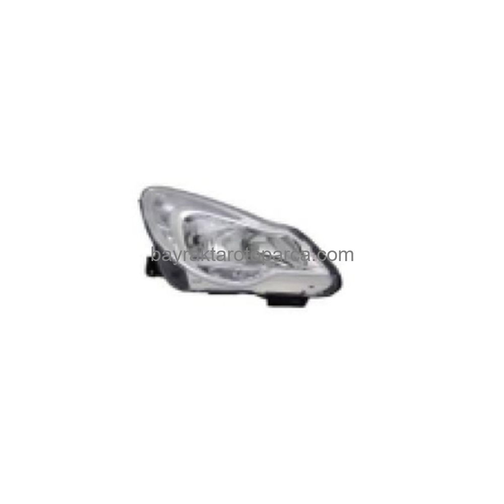 Opel Corsa Ön Far Elektrikli Motor Krom Hatchback Sağ 2011-