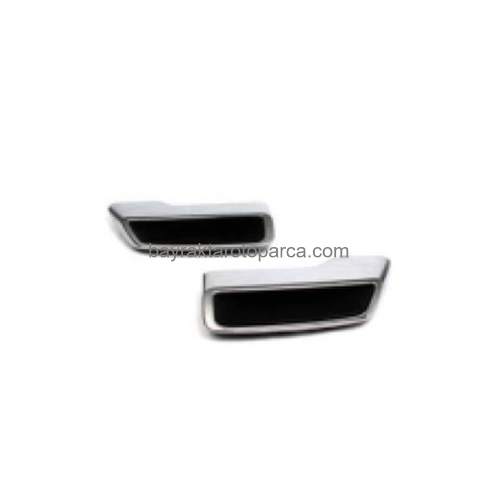 Peugeot 3008 Arka Tampon Egsoz Başlığı Krom Set 2016-