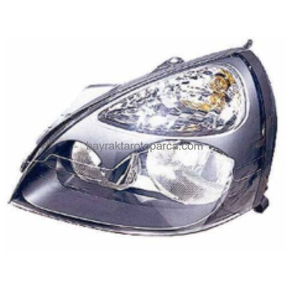 Renault Clio Ön Far Elektrikli Gri Sol 2001-2005
