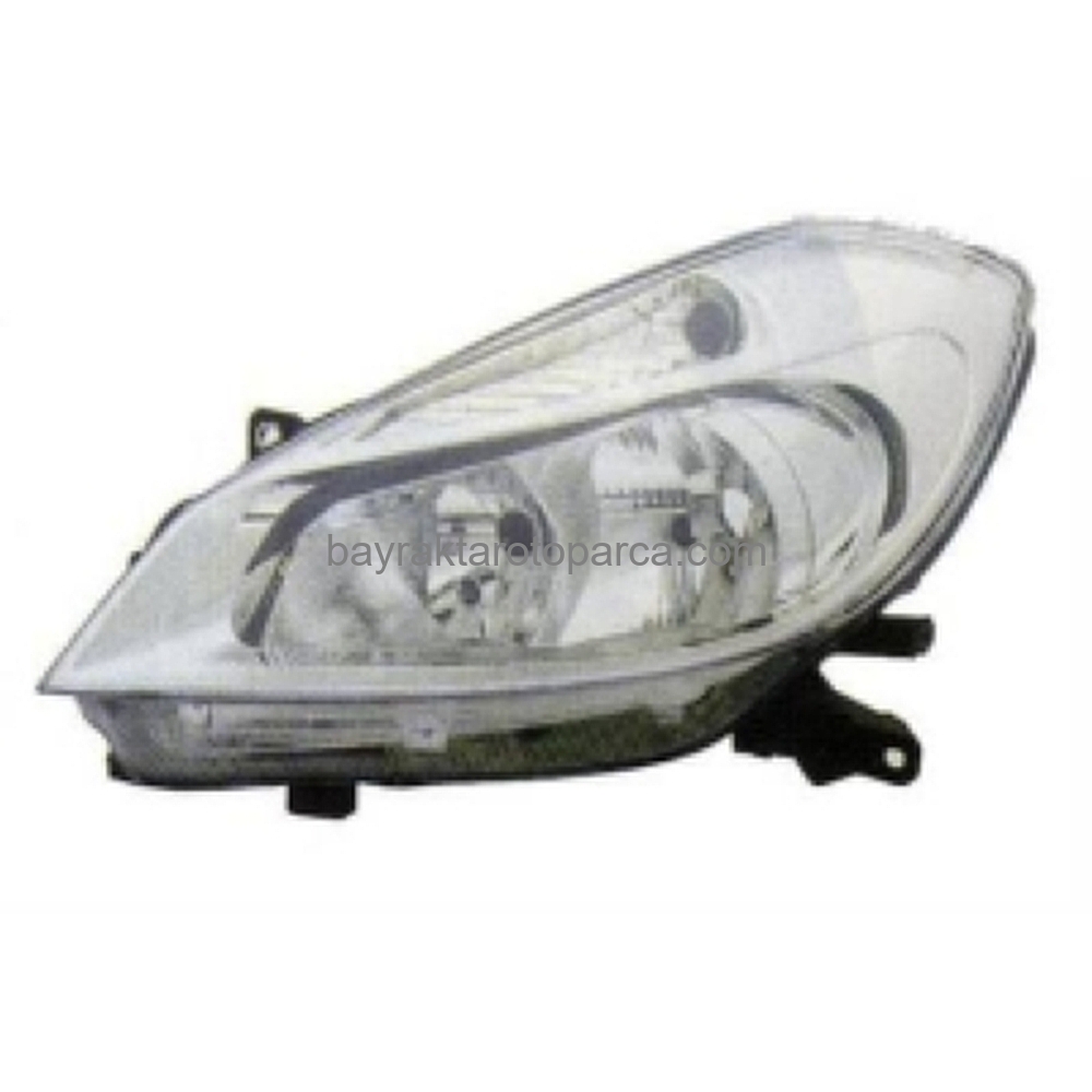 Renault Clio Ön Far Elektrikli Motor Sol 2005-