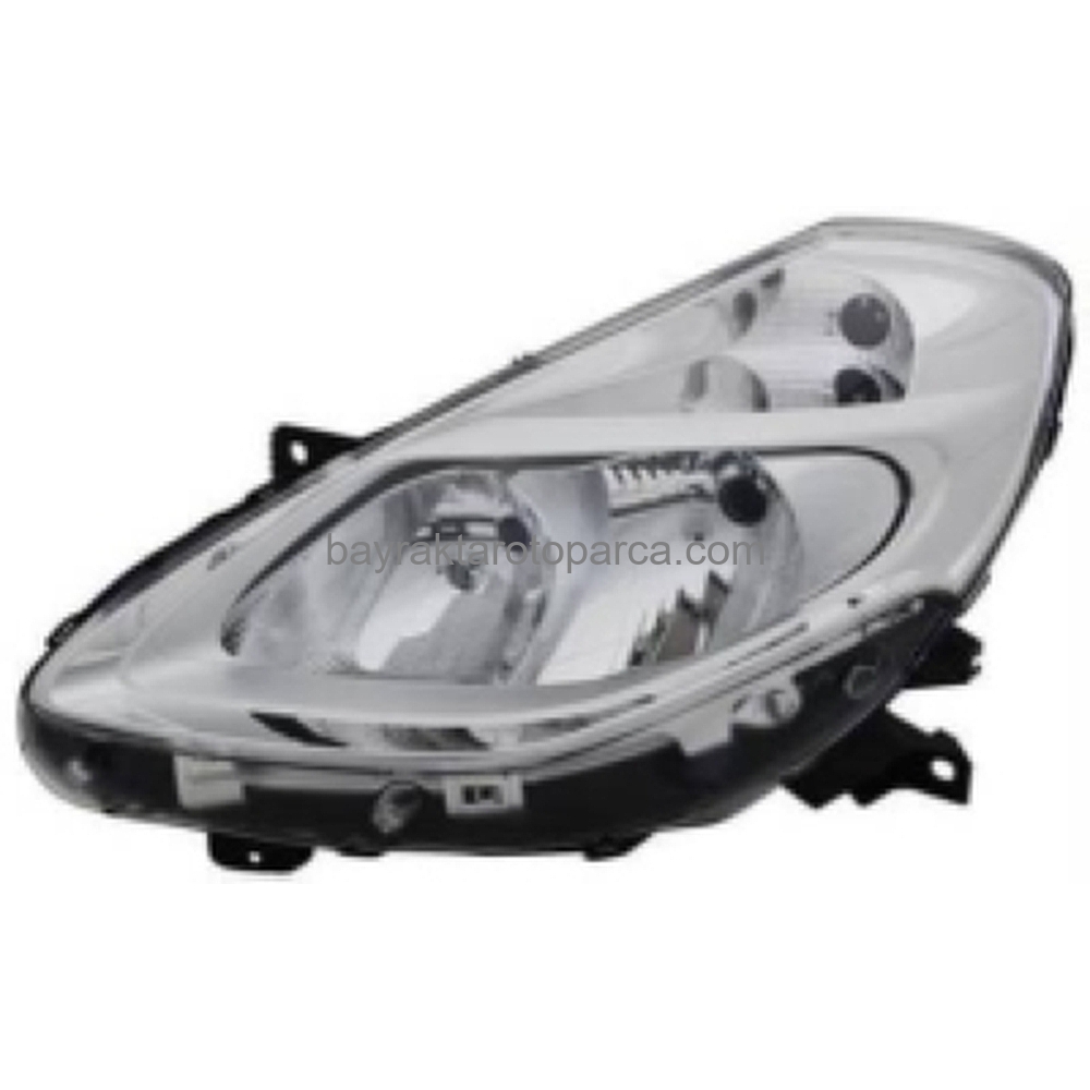 Renault Clio Ön Far Krom Hatchback Sol 2008-