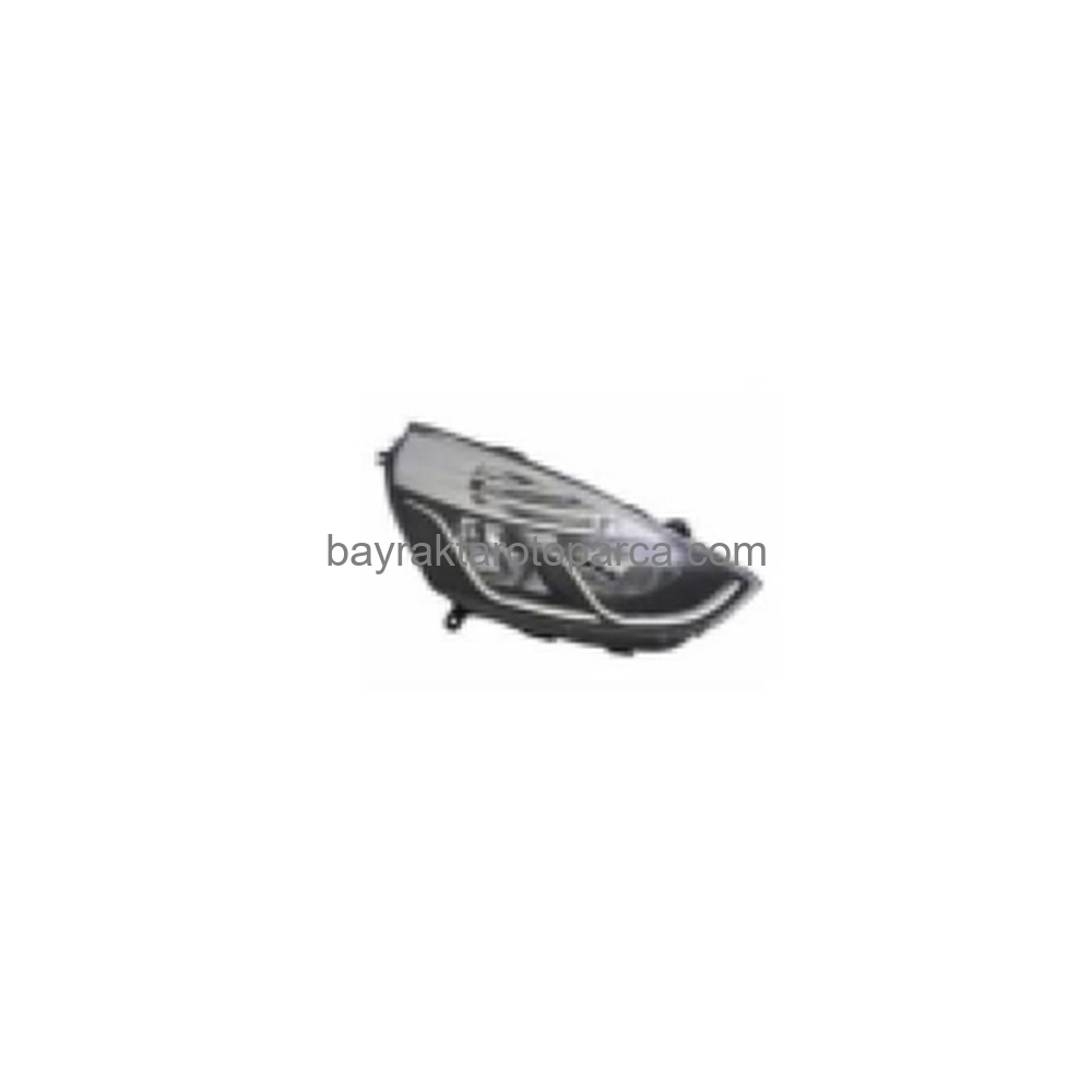 Renault Clio Ön Far Elektrikli Motorlu Krom Hatchback Sağ 2012-