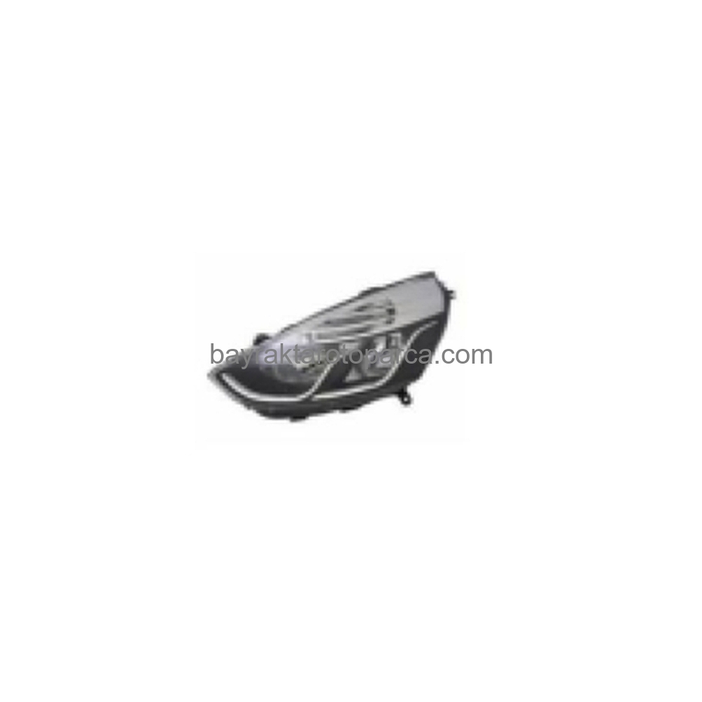 Renault Clio Ön Far Elektrikli Motorlu Krom Hatchback Sol 2012-