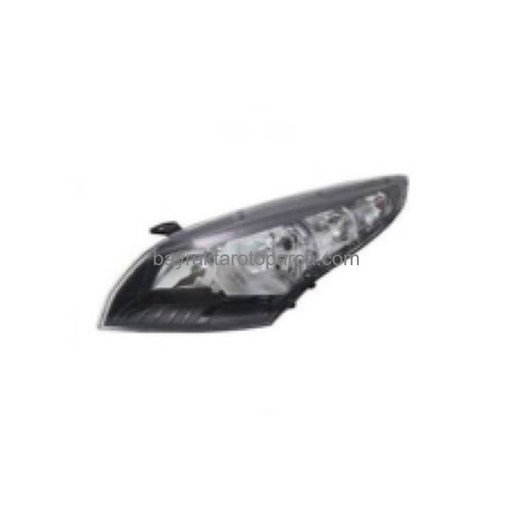 Renault Megane Ön Far Elektrikli Motorlu Siyah Sol 2009-