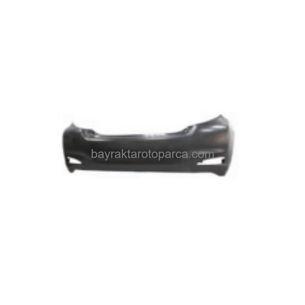 Toyota Yaris Arka Tampon  Reflektör Delikli Astarlı 2011-