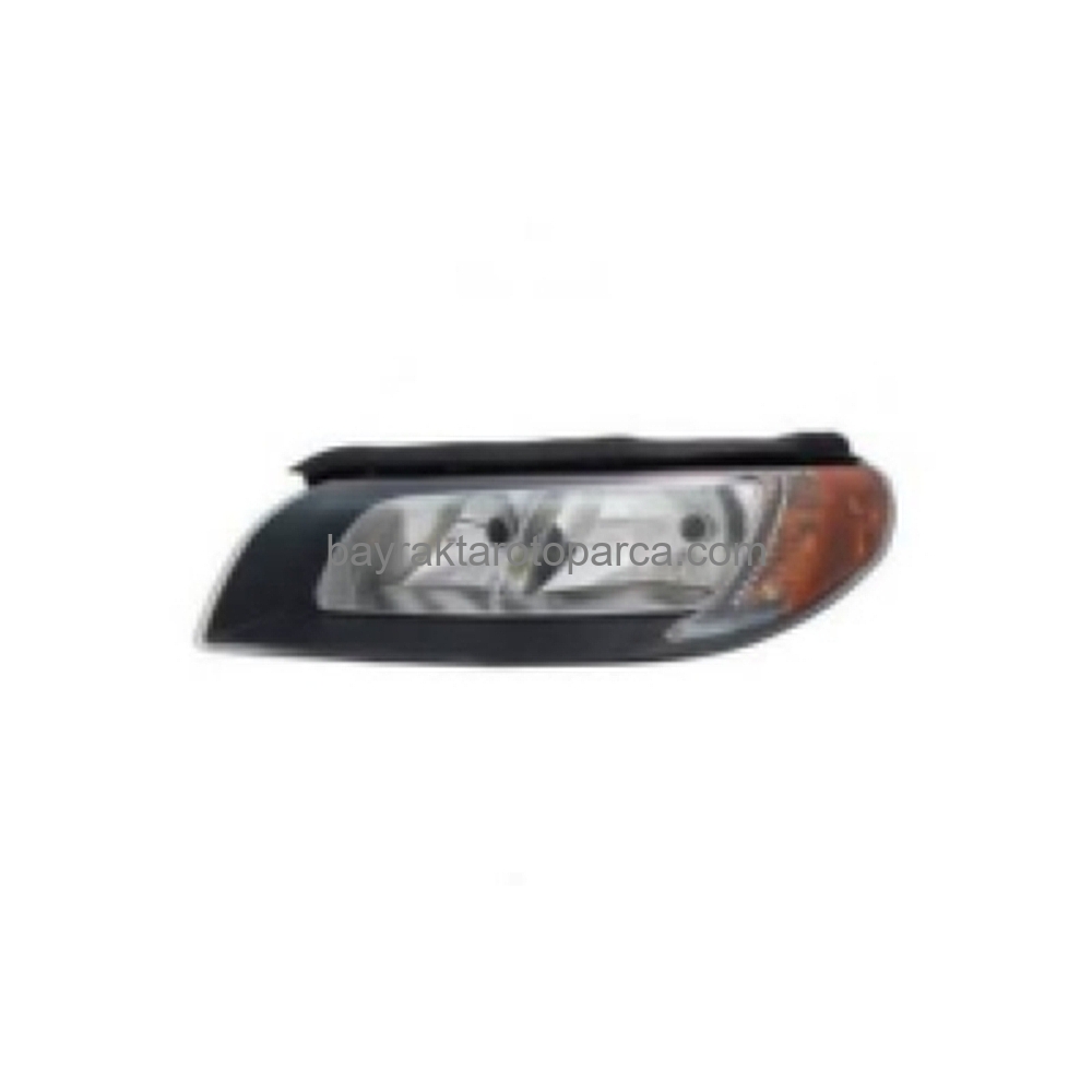 Volvo V70/Xc70 Ön Far Elektrikli Motorlu  Siyah Sol 2008-